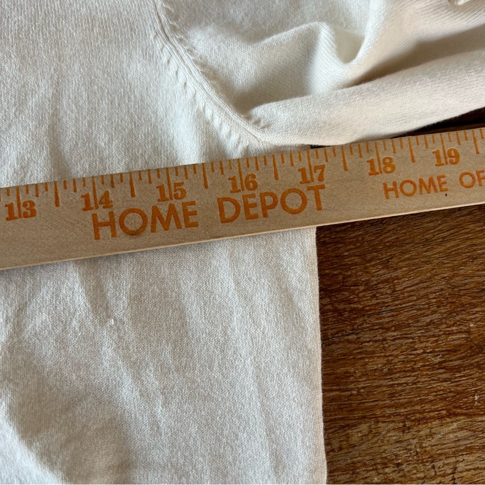 Talbots Cardigan Crewneck cotton-blend Ivory Button Up Sweater Petite Small - Picture 10 of 16